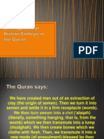 Development of Human Embryo in the Quran