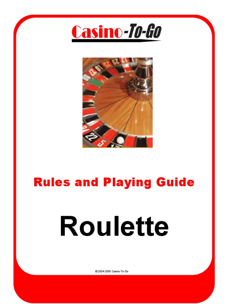 Roulette Rules and Guide PDF Roulette Gambling Games