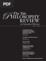 The Yale Philosophy Review N1 2005