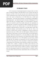 Download Report of Li-Fi by Sushruth P Gowda SN133541271 doc pdf