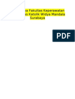 Mahasiswa Fakultas Keperawatan Universitas Katolik Widya Mandala