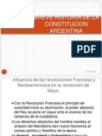 Breve Historia de La Constitucion Argentina