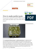 How to Make Perfect Pesto