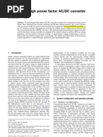 3 Phase High Pf AC DC Converter