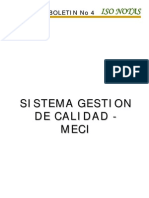 Boletin de Calidad No (1) - 4 SGC - Meci Marzo-2009