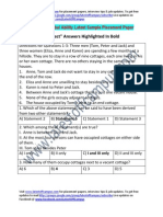 Samsung Sample Verbal Ability Placement Paper