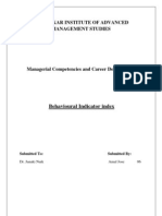 Kirloskar Institute of Advanced Management Studies: Behavioural Indicator Index