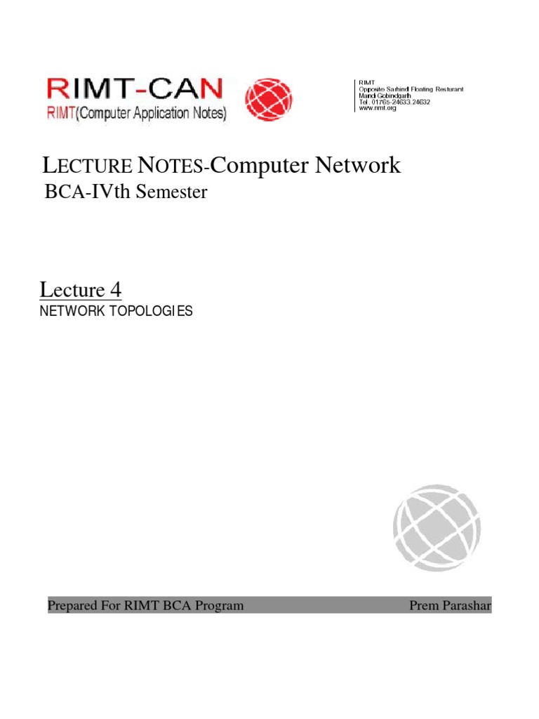 Network Topologies Overview | PDF | Computers
