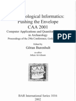 Archaeological Informatics: Pushing The Envelope CAA2001: Goran Burenhult