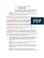 Tests in CRM Laboratory