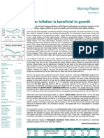 Higher Inflation Is Beneficial To Growth: Morning Report