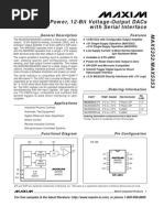 Low-Power, 12-Bit Voltage-Output Dacs With Serial Interface