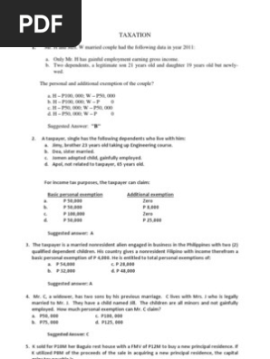 Tax Questions