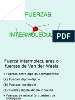 FUERZAS Intermoleculares