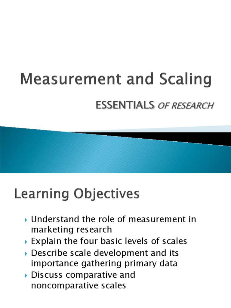 Measurement&Scaleingmba 1 | PDF | Level Of Measurement | Likert Scale