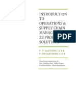 TO Operations & Supply Chain Management 2E Problems - Solutions