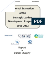 Strategic Leadership Development Programme Evaluation Report