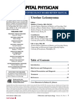 Uterine Leiomyoma: Obstetrics and Gynecology Board Review Manual