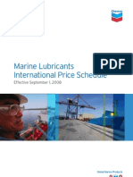 (GMP03) Chevron Marine Lubricants International Price Schedule Sep 1 2008