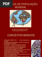 dinâmica da população mundial