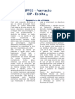 Apresentação Da Actividade GIP Escrita