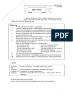 Directions: Intensive Class Informal Letters PMR 2008