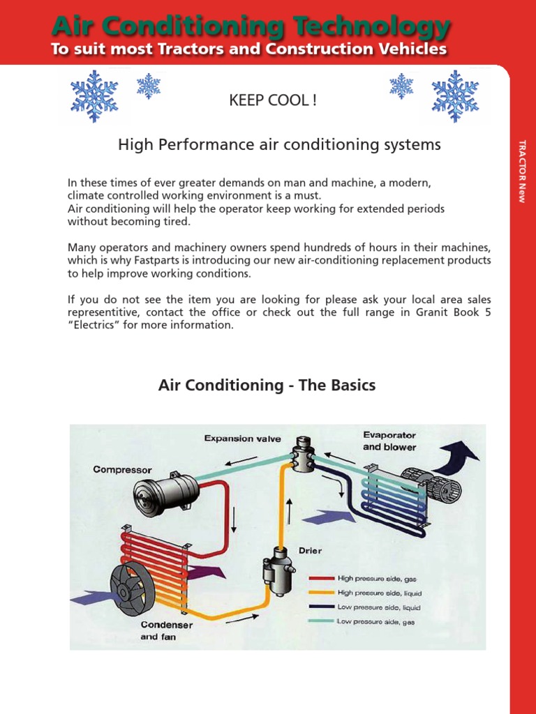 Air Conditioning Parts for Tractors | PDF | Air Conditioning | Tractor