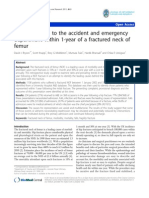 Representation To The Accident and Emergency Department Within 1-Year of A Fractured Neck of Femur