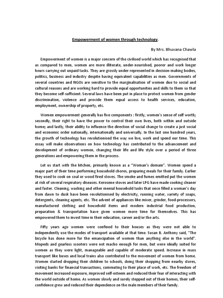 essay for empowerment technology