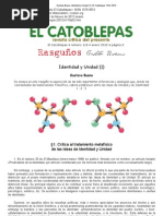Gustavo Bueno, Identidad y Unidad (1), El Catoblepas 119_2, 2012