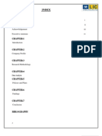 Index: Student Declaration I Certificate From Guide II Acknowledgement III Executive Summary IV