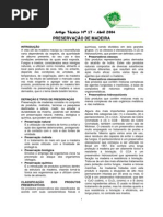 Preservação da madeira