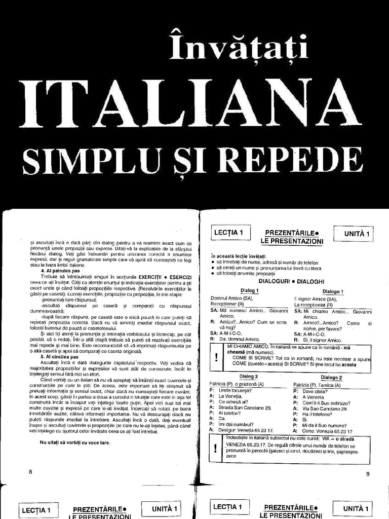 Cursuri Italiana Bucuresti Acreditate