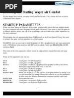 Chuck Yeagers Air Combat - Quick Reference Card - PC