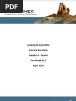 Loading Sample Data Into The Borehole Database