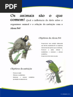 Artigos - Nutrição Animais Silvestres e Exóticos Alcon