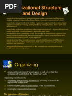 Organizational Structure and Design