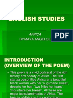 Poetry Africa Maya Angelou