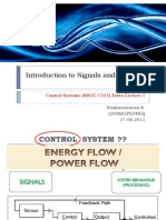 Introduction To Signals and Systems: Control Systems (AAOC C321) Extra Lecture:1