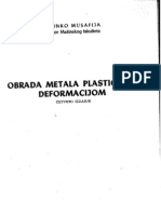 Binko Musafija - Obrada Metala Plastičnom Deformacijom