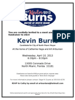 Kevin Burns Meet and Greet April 10