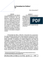 Rosanvallon, Pierre. Por Uma História Conceitual Do Político PDF