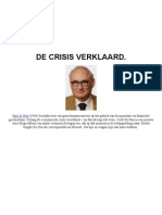 De Crisis Verklaard - Paul de Hen - Elsevier