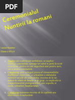 Ceremonialul Nuntii La Romani