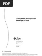 Sun Opensso Enterprise 8.0 Developer'S Guide: Fcs Composed January 8, 2009