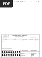 CAA Form 1 Release Certificate Guide | PDF