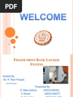 Fingerprint Based Bank Locker System