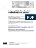 Configuring ADSL2-2plus Annex M and Routed Bridge Encapsulation Over VC Bundles