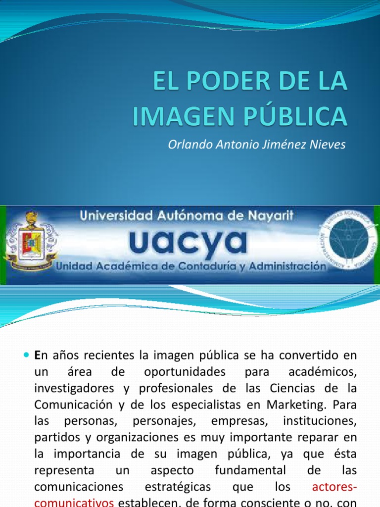 El Poder de La Imagen Publica