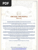 One God One People March 2013